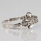 French Diamonds and 18 Karat White Gold Ring, 1970s, Image 12