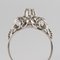 Französischer Ring mit Diamanten und 18 Karat Weißgold, 1970er 9