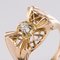 Diamond and 18 Karat Rose Gold Knot Ring, 1940s 7