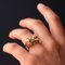 Anello con diamante e anello in oro rosa a 18 carati, anni '40, Immagine 6