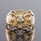 Diamond and 18 Karat Rose Gold Knot Ring, 1940s, Image 9