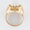 Diamond and 18 Karat Rose Gold Knot Ring, 1940s, Image 14
