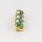 French Jade, Cultured Pearls and 18 Karat Yellow Gold Brooch, 1930s 7