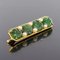 French Jade, Cultured Pearls and 18 Karat Yellow Gold Brooch, 1930s 5