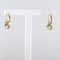 French Diamonds and 18 Karat Yellow Gold Lever Back Earrings, 1950s, Set of 2 3