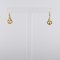 French Diamonds and 18 Karat Yellow Gold Lever Back Earrings, 1950s, Set of 2, Image 7