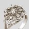 Anello in oro bianco a 18 carati e diamanti, Francia, anni '60, Immagine 5