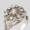 French Diamonds and 18 Karat White Gold Thread Ring, 1960s, Image 5