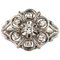 French Diamonds and 18 Karat White Gold Thread Ring, 1960s, Image 1