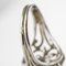 Anillo de hilo de oro blanco de 18 kt y diamantes franceses, años 60, Imagen 15