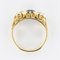 20th Century Sapphire, Diamonds and 18 Karat Yellow Gold Garter Ring 15