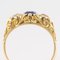 20th Century Sapphire, Diamonds and 18 Karat Yellow Gold Garter Ring, Image 7