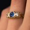 20th Century Sapphire, Diamonds and 18 Karat Yellow Gold Garter Ring, Image 13