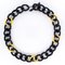 Afrikanisches Ebony Blattgold Collier 3