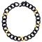 Afrikanisches Ebony Blattgold Collier 1