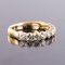 1.49 Carat Diamond and 18 Karat Yellow Gold Wedding Band Ring 7