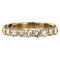 1.49 Carat Diamond and 18 Karat Yellow Gold Wedding Band Ring, Imagen 1