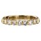 1.49 Carat Diamond and 18 Karat Yellow Gold Wedding Band Ring, Immagine 1