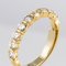 1.49 Carat Diamond and 18 Karat Yellow Gold Wedding Band Ring 9