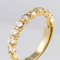 1.49 Carat Diamond and 18 Karat Yellow Gold Wedding Band Ring, Image 9