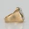 S Shape Diamond Signet Ring, 1950s 4