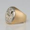 S Shape Diamond Signet Ring, 1950s 3