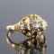 Diamond and 18 Karat Yellow Gold Ring, 1940s, Immagine 4