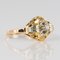 Diamond and 18 Karat Yellow Gold Ring, 1940s, Image 9