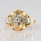 Diamond and 18 Karat Yellow Gold Ring, 1940s, Image 6
