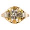 Diamond and 18 Karat Yellow Gold Ring, 1940s, Immagine 1