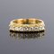 Diamonds and 18 Karat Yellow Gold Garter Ring 3