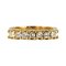 Diamonds and 18 Karat Yellow Gold Garter Ring 1