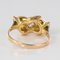 Ring aus 18 Karat Gelbgold mit Diamanten und Knoten, 1950er 11