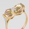 Anello con nodo in oro giallo a 18 carati e diamanti, anni '50, Immagine 8