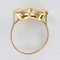 Diamond and 18 Karat Yellow Gold Knot Ring, 1950s, Image 12