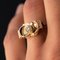 Anello con nodo in oro giallo a 18 carati e diamanti, anni '50, Immagine 5