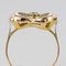Ring aus 18 Karat Gelbgold mit Diamanten und Knoten, 1950er 10