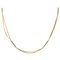 Curb Mesh and Sticks 18 Karat Yellow Gold Double Chain, 1980s 1