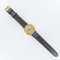 Etrena 18 Karat Yellow Gold and Leather Watch, 1960s 13