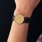 Etrena 18 Karat Yellow Gold and Leather Watch, 1960s 11