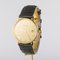 Etrena 18 Karat Yellow Gold and Leather Watch, 1960s 4