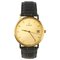 Etrena 18 Karat Yellow Gold and Leather Watch, 1960s 1