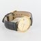 Etrena 18 Karat Yellow Gold and Leather Watch, 1960s 10