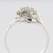 Französischer Ring mit Diamanten und 18 Karat Weißgold, 1970er 9