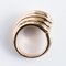 Asymmetric 18 Karat Yellow Gold Tank Ring, 1940s, Imagen 17