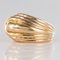 Asymmetric 18 Karat Yellow Gold Tank Ring, 1940s, Immagine 3