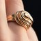 Asymmetric 18 Karat Yellow Gold Tank Ring, 1940s, Imagen 8