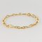 18 Karat Yellow Gold and Navy Link Curb Bracelet, Image 5
