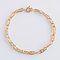 18 Karat Yellow Gold and Navy Link Curb Bracelet 8