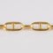18 Karat Yellow Gold and Navy Link Curb Bracelet, Image 7